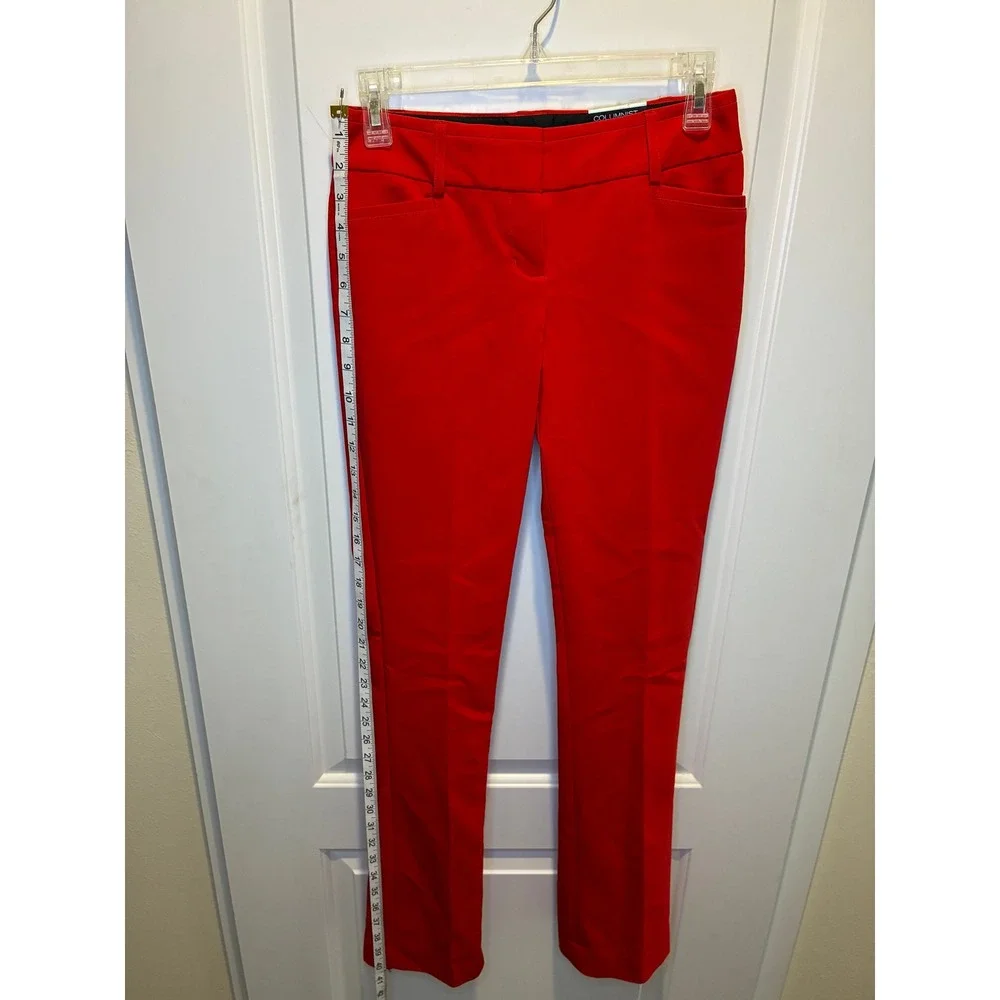 Vivid Red Express Columnist Dress Pants - NWT. Size 00 Barely Boot.
